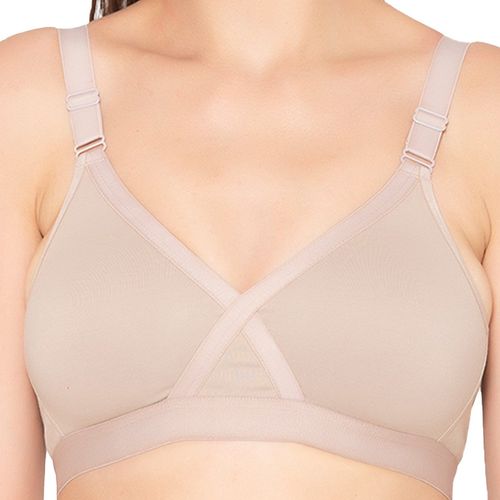 Buy Groversons Paris Beauty Womens Cotton Non-padded Wireless Super Lift  Full Coverage Bra -black online