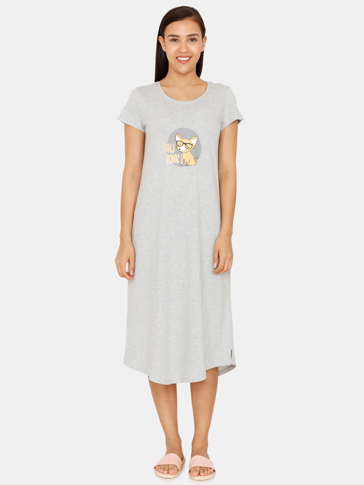mid calf length night dress