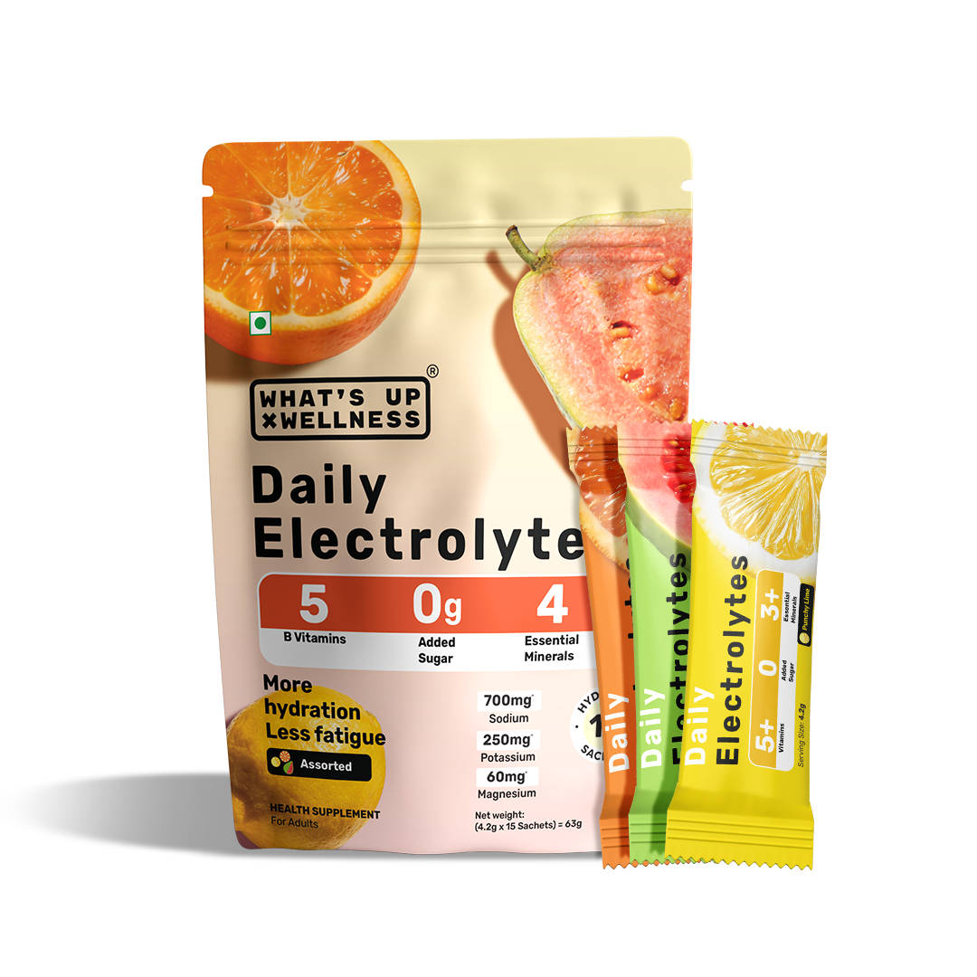 What's Up Wellness Daily Electrolytes For Hydration Sachets - Assorted