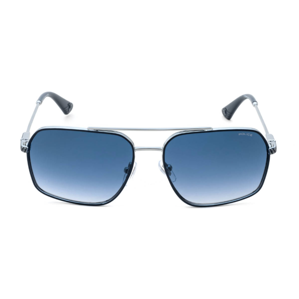 Police Full Rim Square Shaped Sunglasses for Men -SPLR91K58598SG (58)