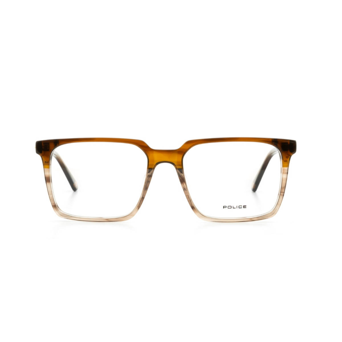 Police Full Rim Square Shaped Eyewear Frame for Men -VPLN28K53AEXFR (53)