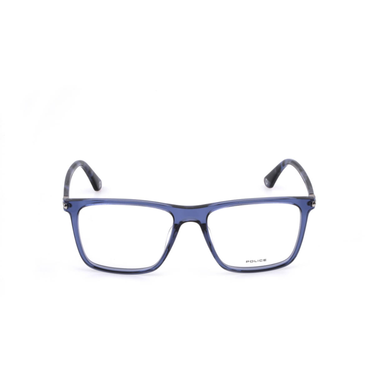 Police Full Rim Square Shaped Eyewear Frame for Men -VPLP12K53T31FR (53)