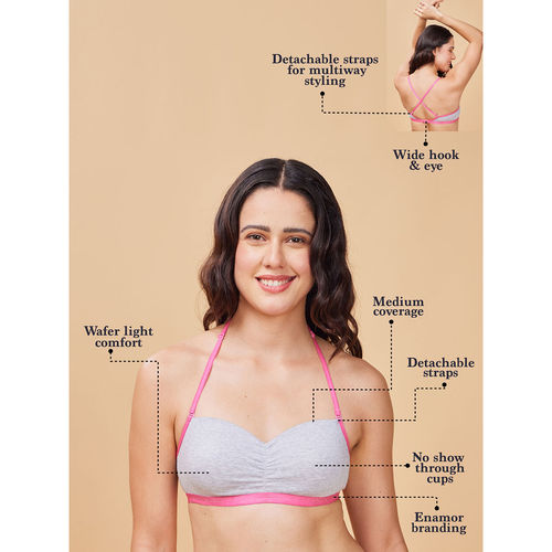 Enamor A125 Padded Wire-Free T-Shirt Bralette - Medium Coverage, Easy