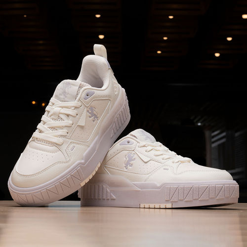 Buy Red Tape Women's Solid Beige Purple Sneaker Online