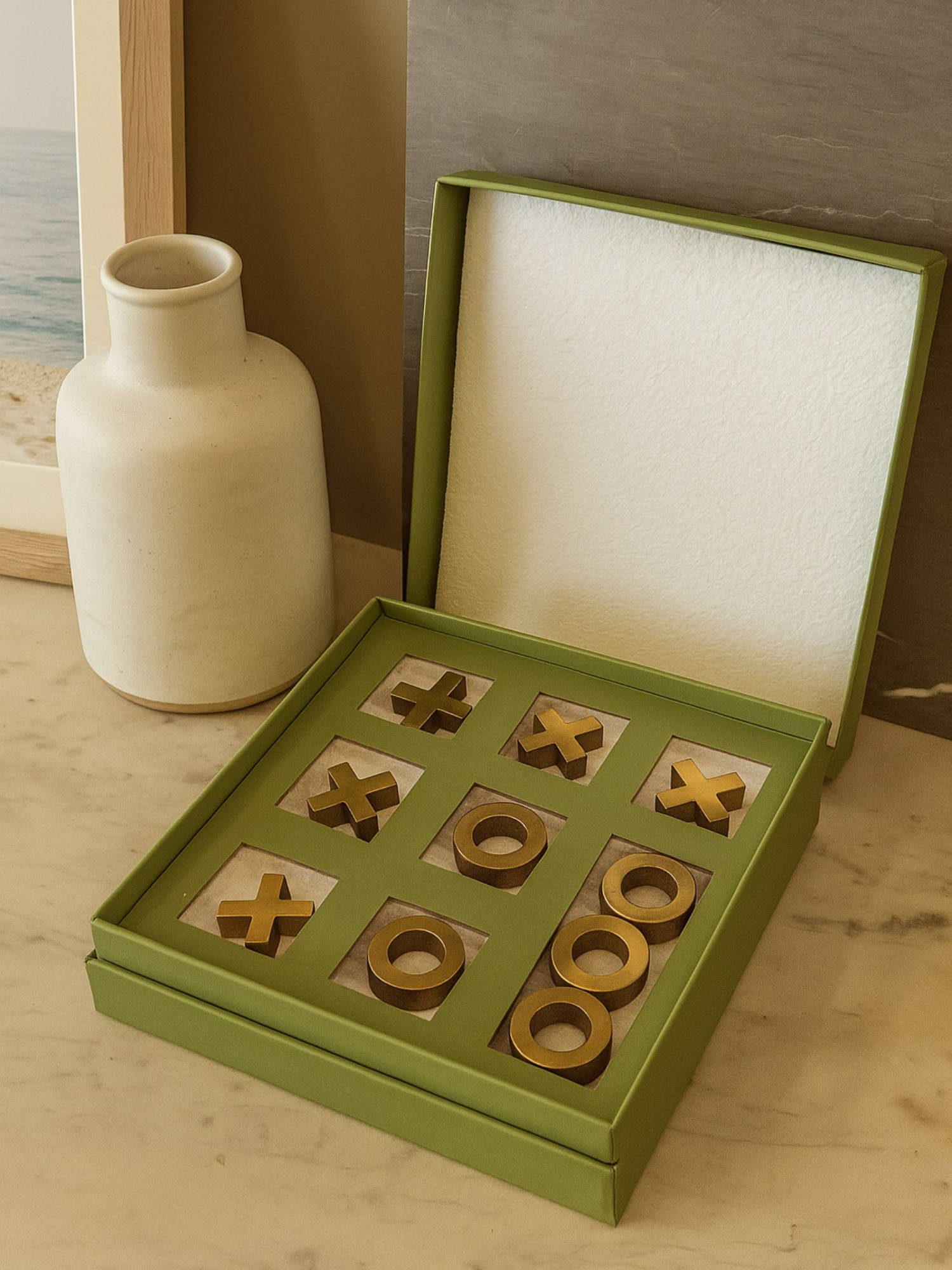 Manor House Tic Tac Toe Marble Game In A Gift Box