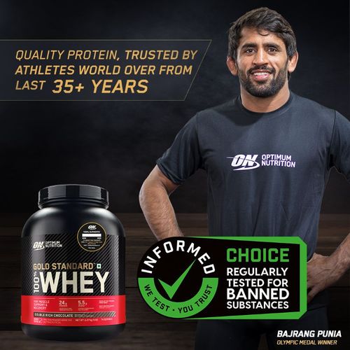 Optimum nutrition (on) gold standard 100% whey protein powder double rich chocolate - 1lbs: buy optimum nutrition (on) gold standard 100% whey protein powder double rich chocolate - 1lbs online at best