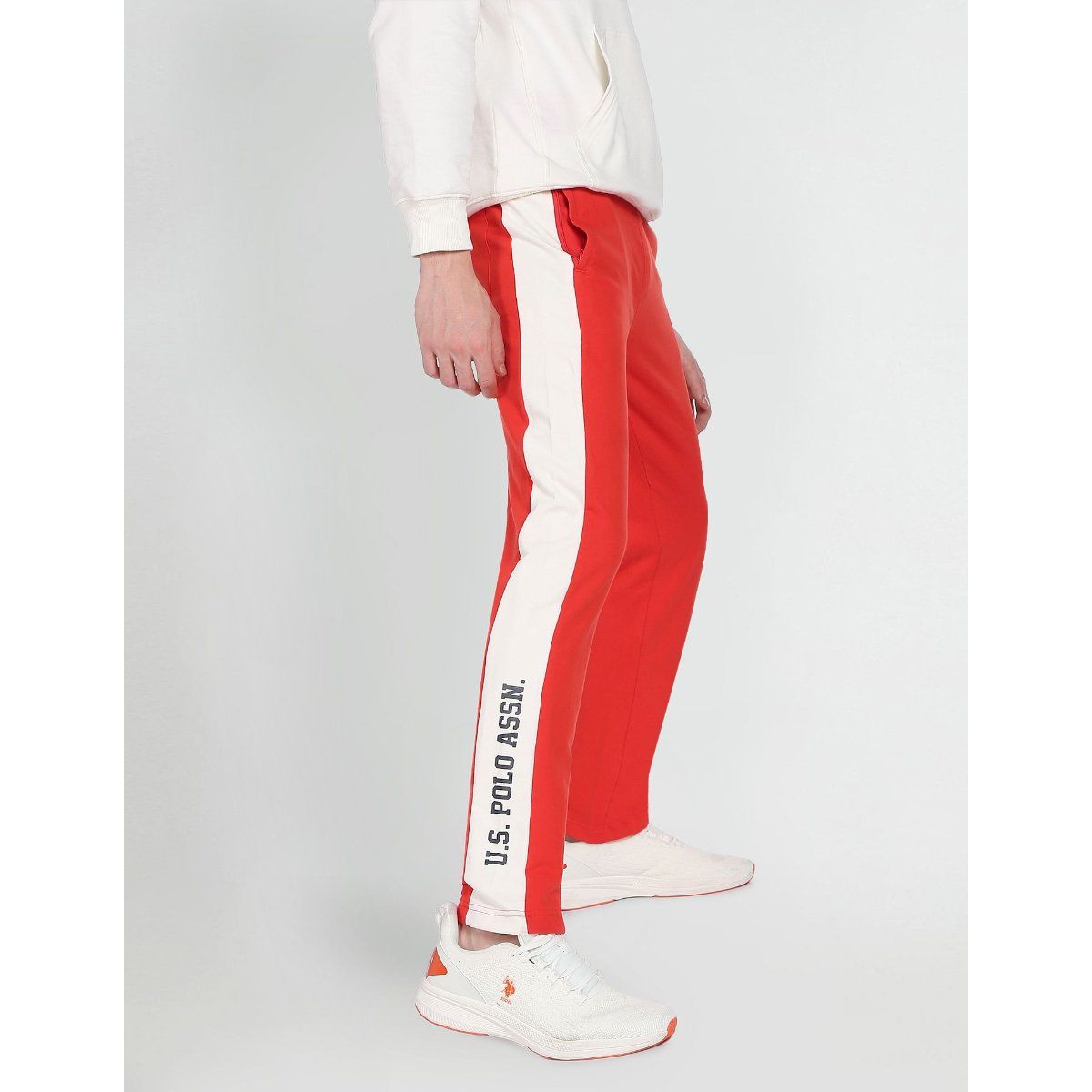 Buy U.S. Polo Assn. Denim Co. Solid Mid Rise Track Pants online