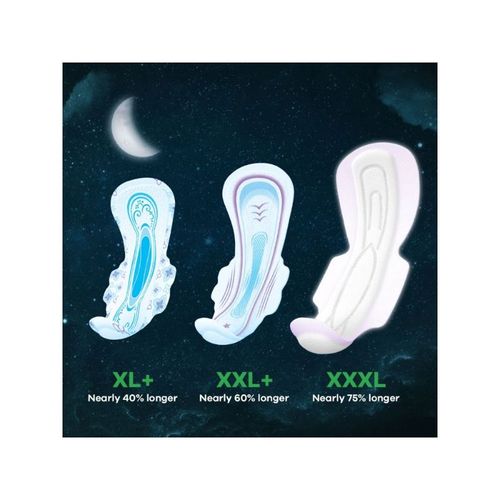 Buy Whisper Bindazzz Nights Thick XXXL with Wings Sanitary Pads