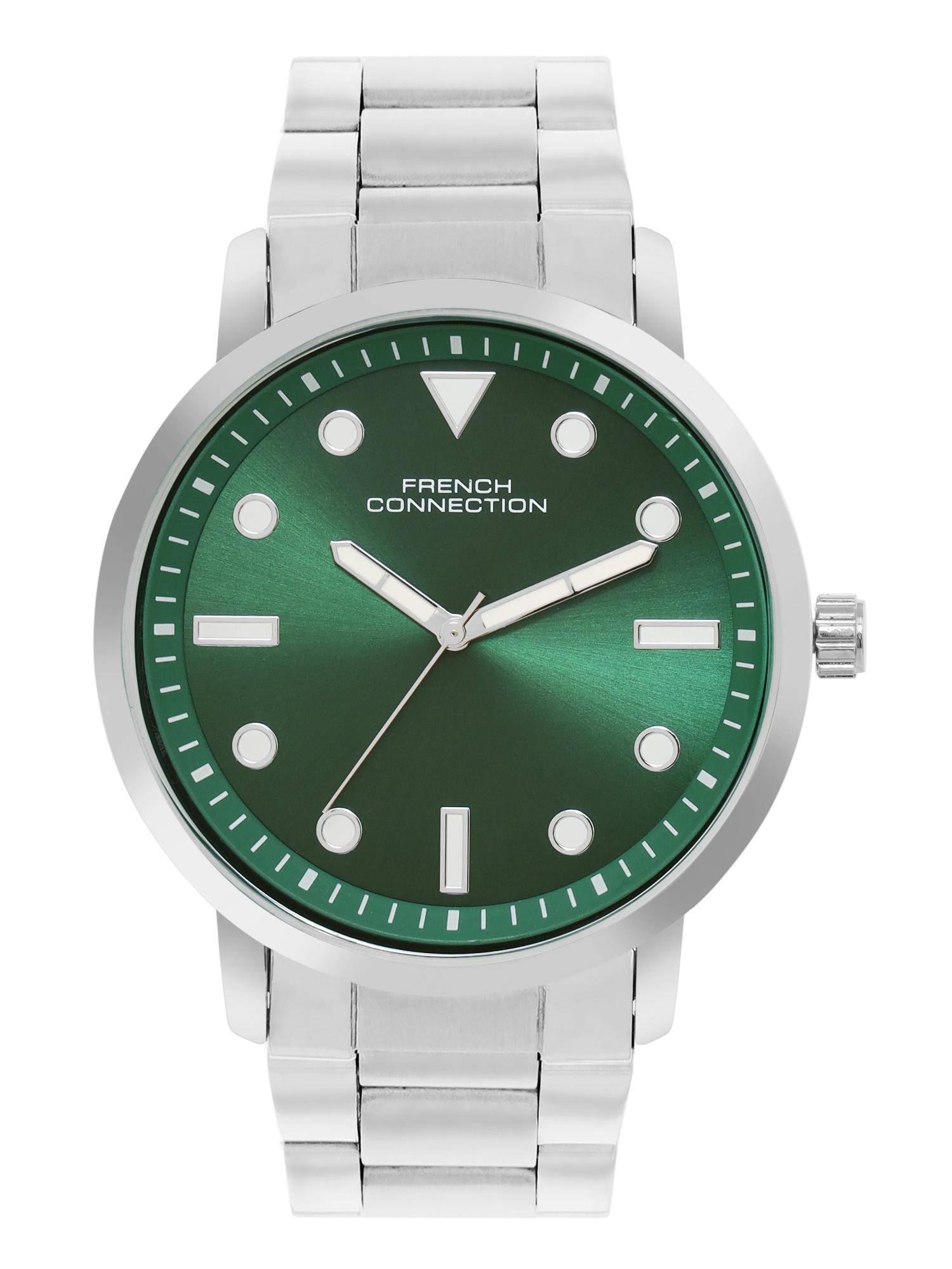 French Connection Green Metal Round Watch FCN0160NSM (Medium)