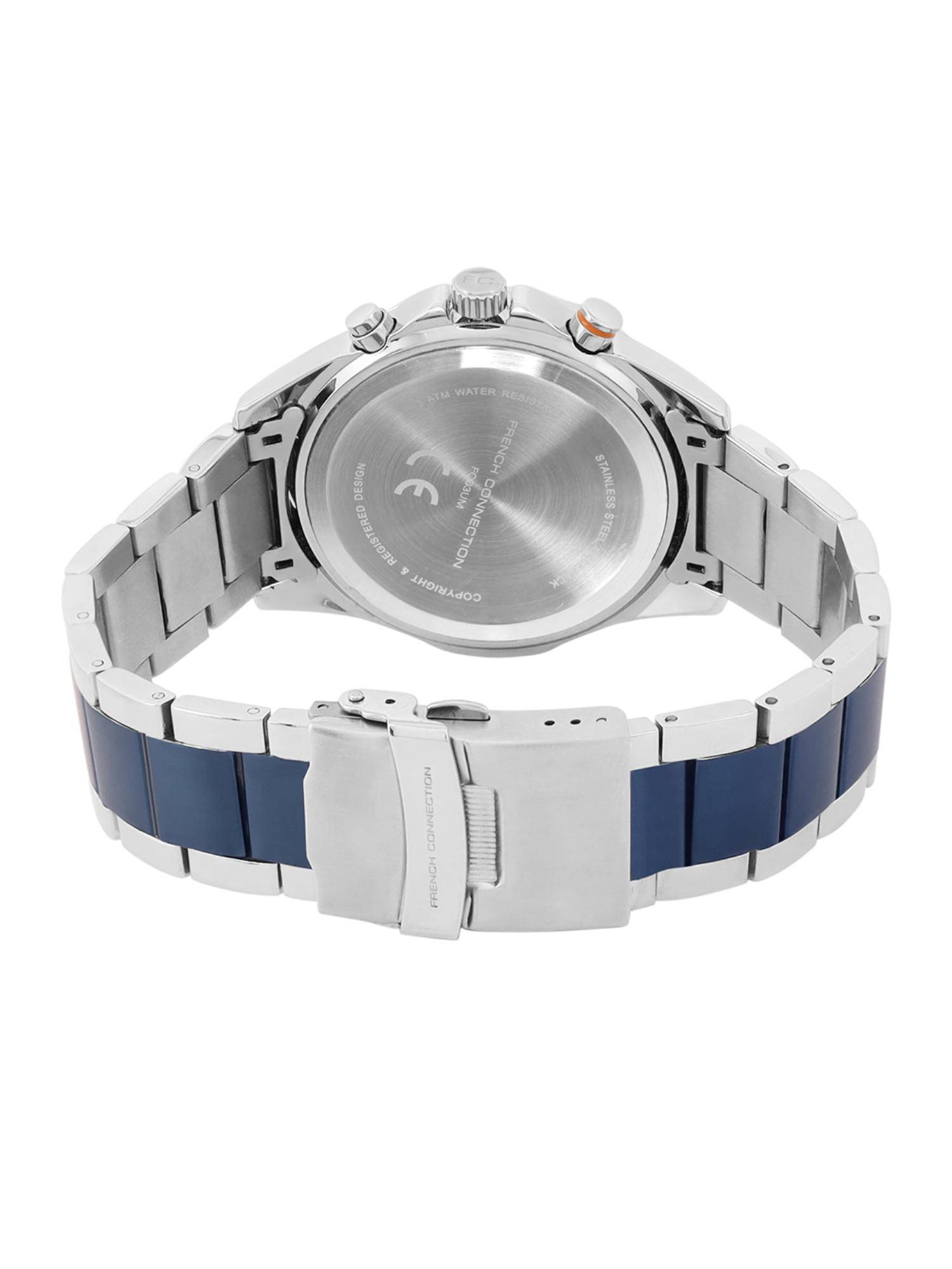 Buy French Connection Grey Stainless Steel Round Watch FCO3UM (Medium ...