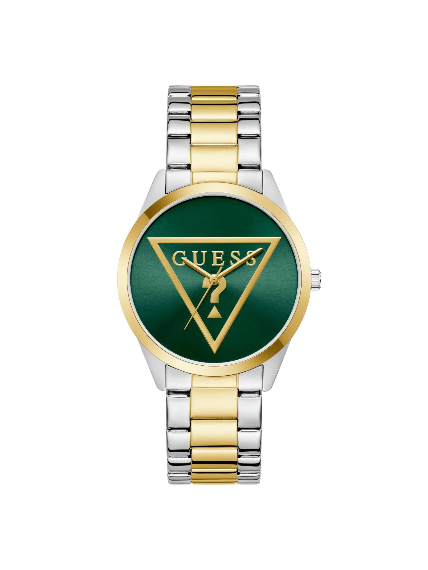 Guess Green Stainless Steel Round Watch U1461L3M (Large)