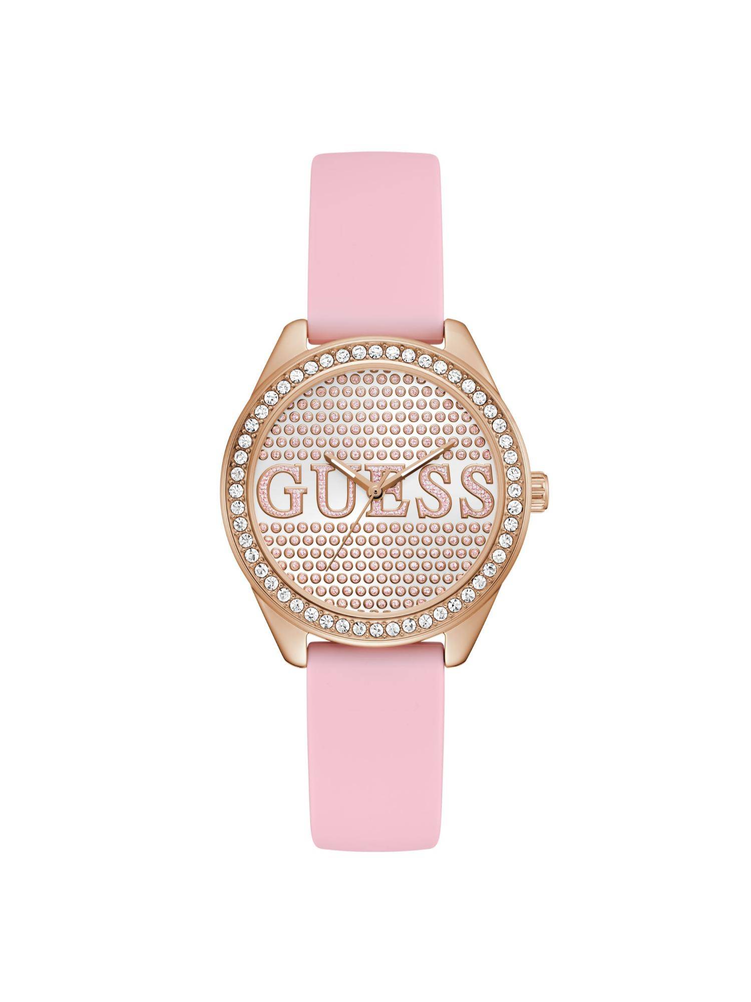 Guess White Silicon Round Watch U1462L3M (Large)