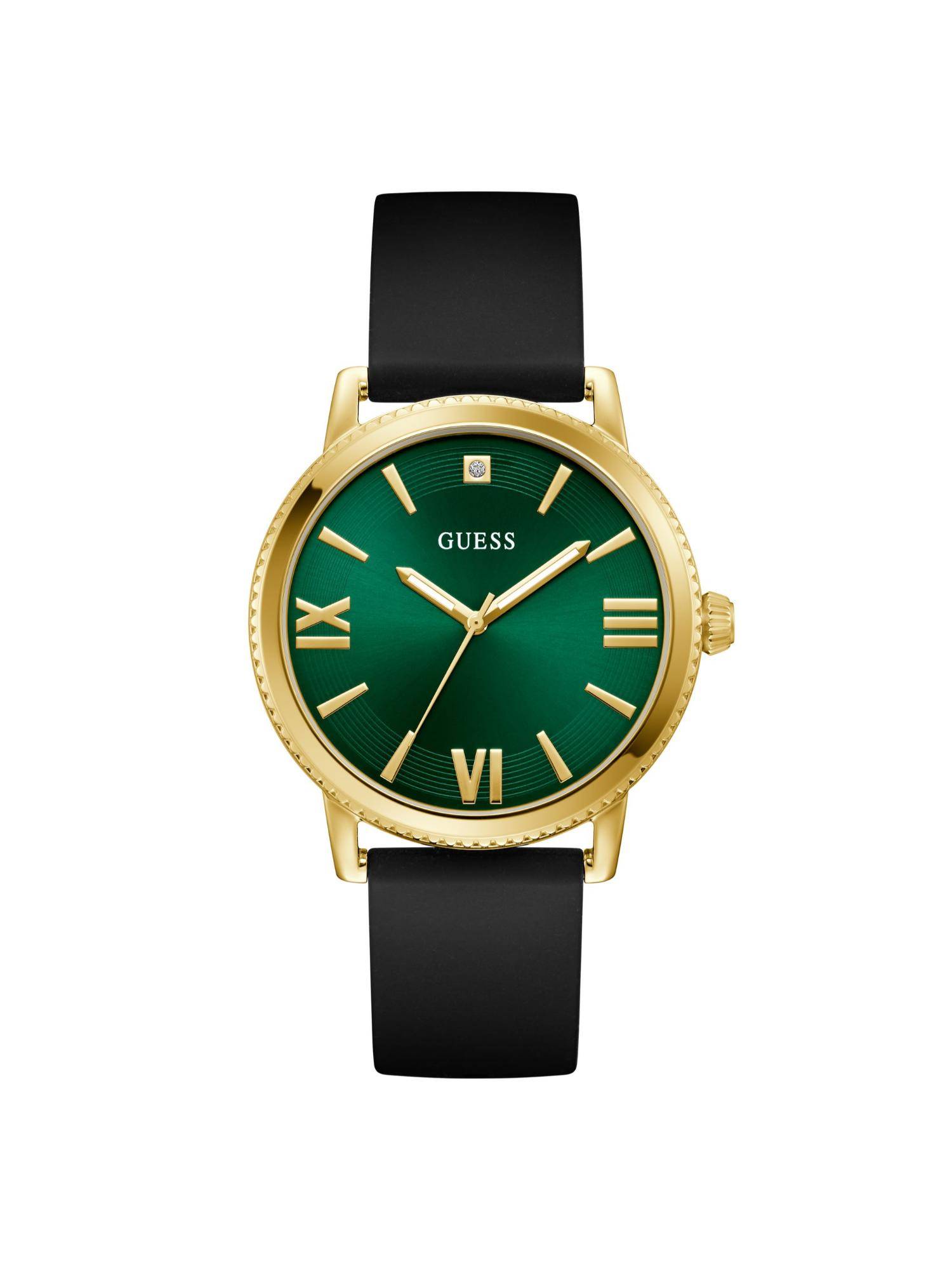 Guess Green Silicon Round Watch U1465G2M (Large)