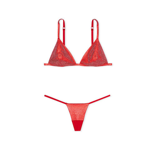 Buy Victoria's Secret Red Very Sexy Shine Triangle Bralette V - Main Image
