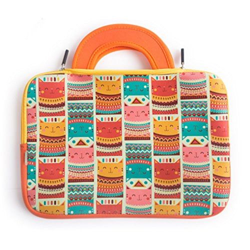 Buy Chumbak Happy Cats Aztec Laptop Sleeve 13' Online