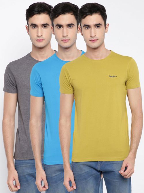 pepe jeans pack of 3 t shirts