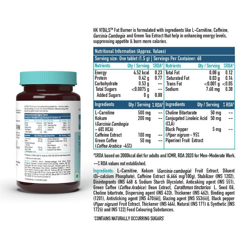 HealthKart Hk Vitals Fat Burner With LCarnitine Buy HealthKart Hk