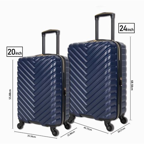 Kenneth Cole Madison Square Unisex Abs Navy Blue Trolley Bags