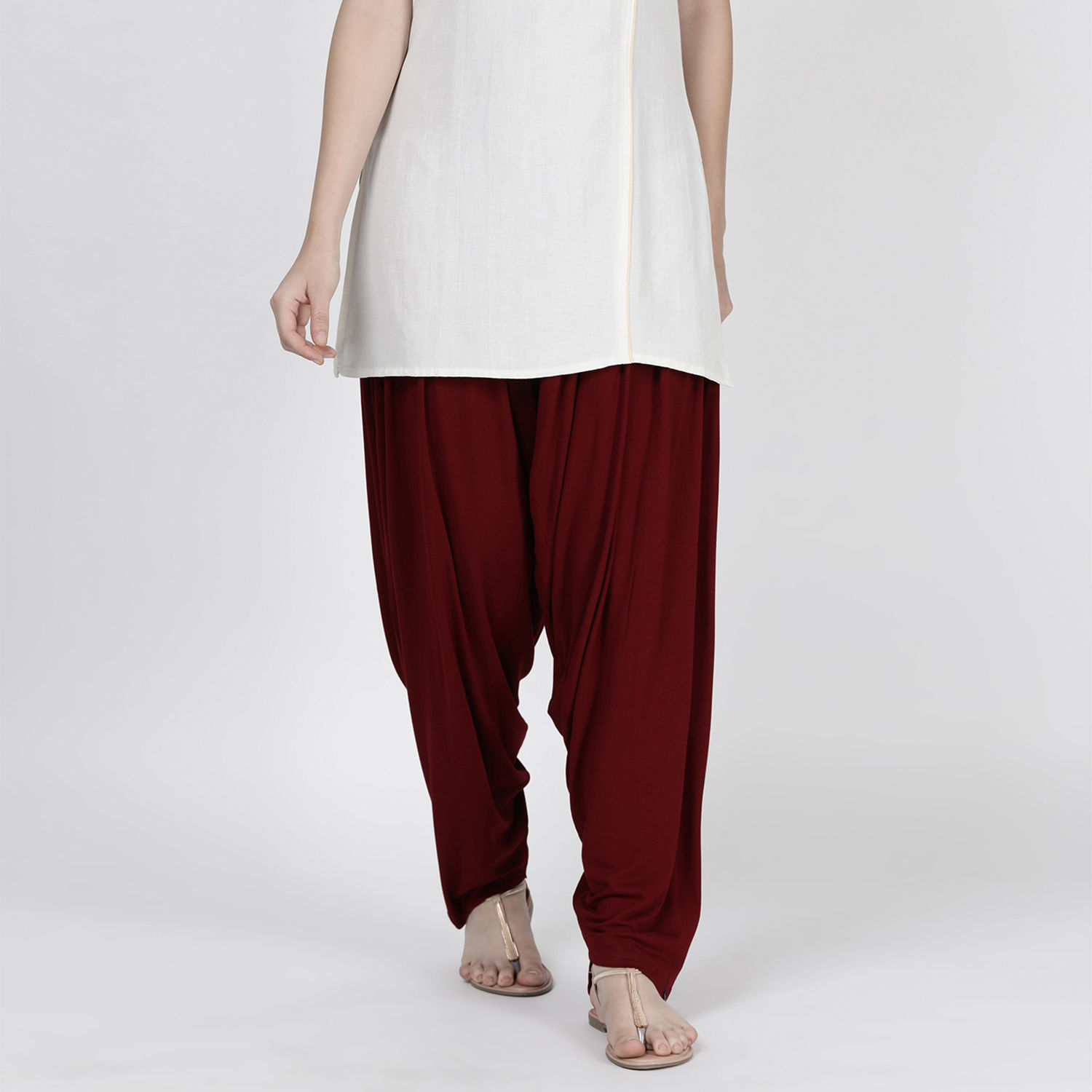 Women's Cotton Patiala Salwar Pants Beautiful Regular Fit Salwar  Pyjama Red Pant | eBay