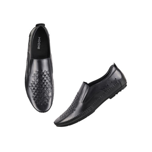 Mochi Men Black Casual Loafers