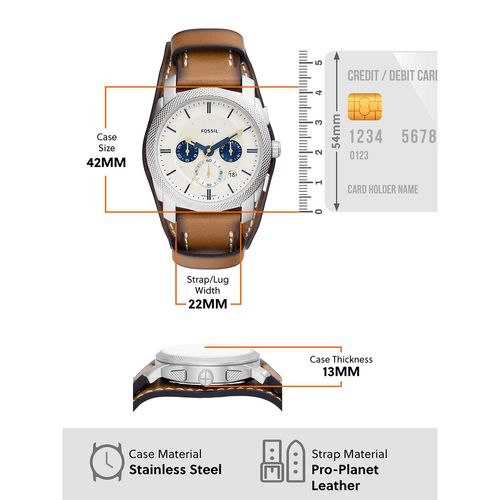 Buy Fossil Machine Brown Watch FS5922 Online