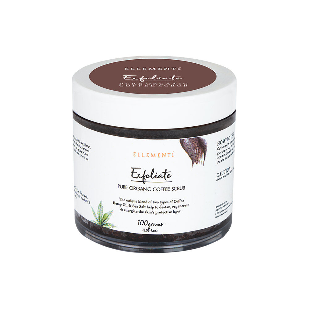 Ellement Co Exfoliate Pure Organic Coffee Scrub Buy Ellement Co Exfoliate Pure Organic Coffee Scrub Online At Best Price In India Nykaa