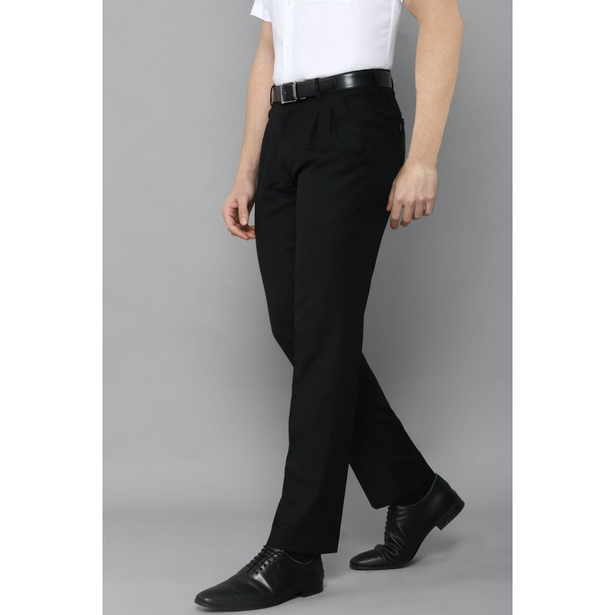 Louis Philippe Men White Slim Fit Solid Flat Front Formal Trousers#indiaunboxed  - YouTube