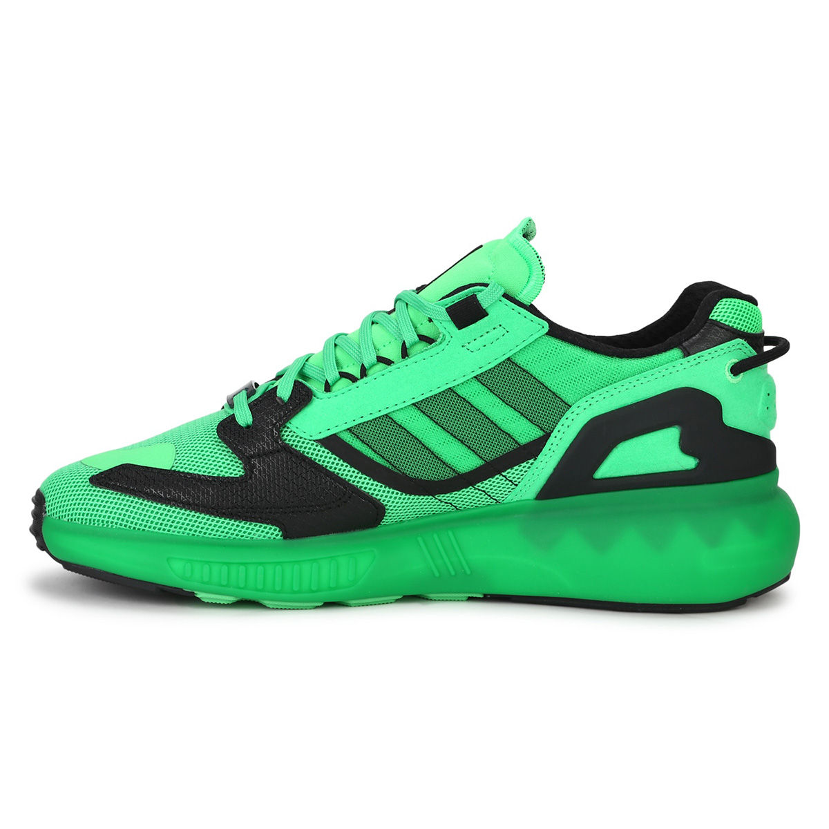 緑風 Amazon.com | adidas ZX 5K Boost Shoes Men's, Green, Size 5
