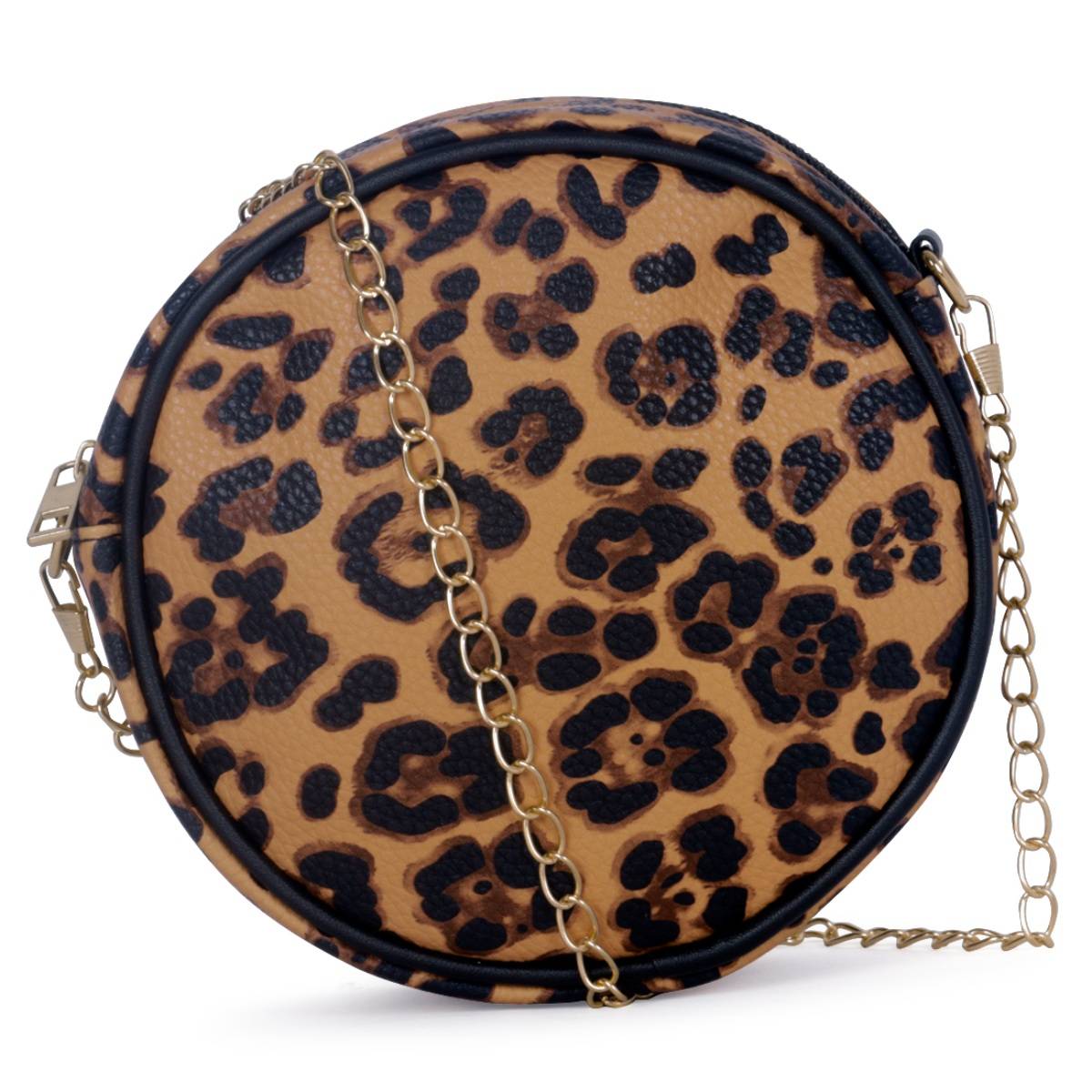 London Rag Tan Leopard Sling Bag