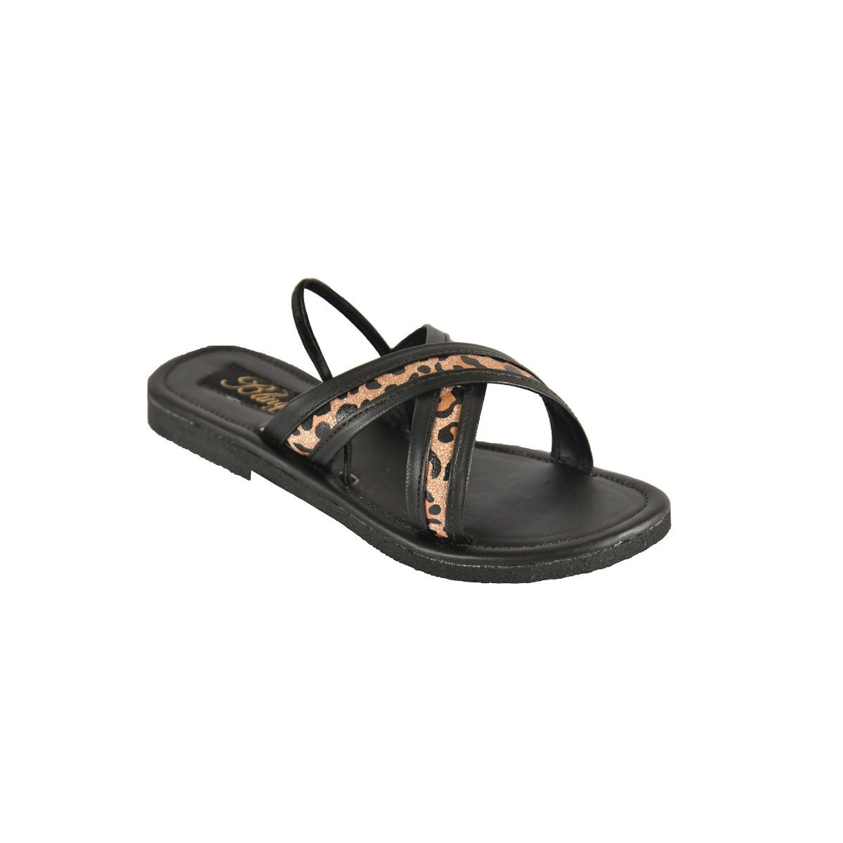 Elan | Black Leather Slide On Sandal – Jerusalem Sandals