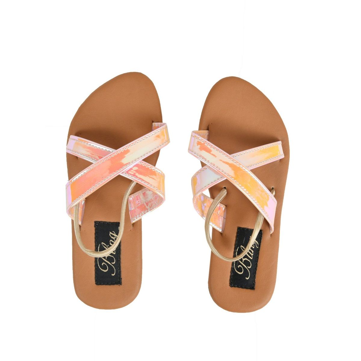 Two belt strap slippers-3.5cm | Jgshoe.com
