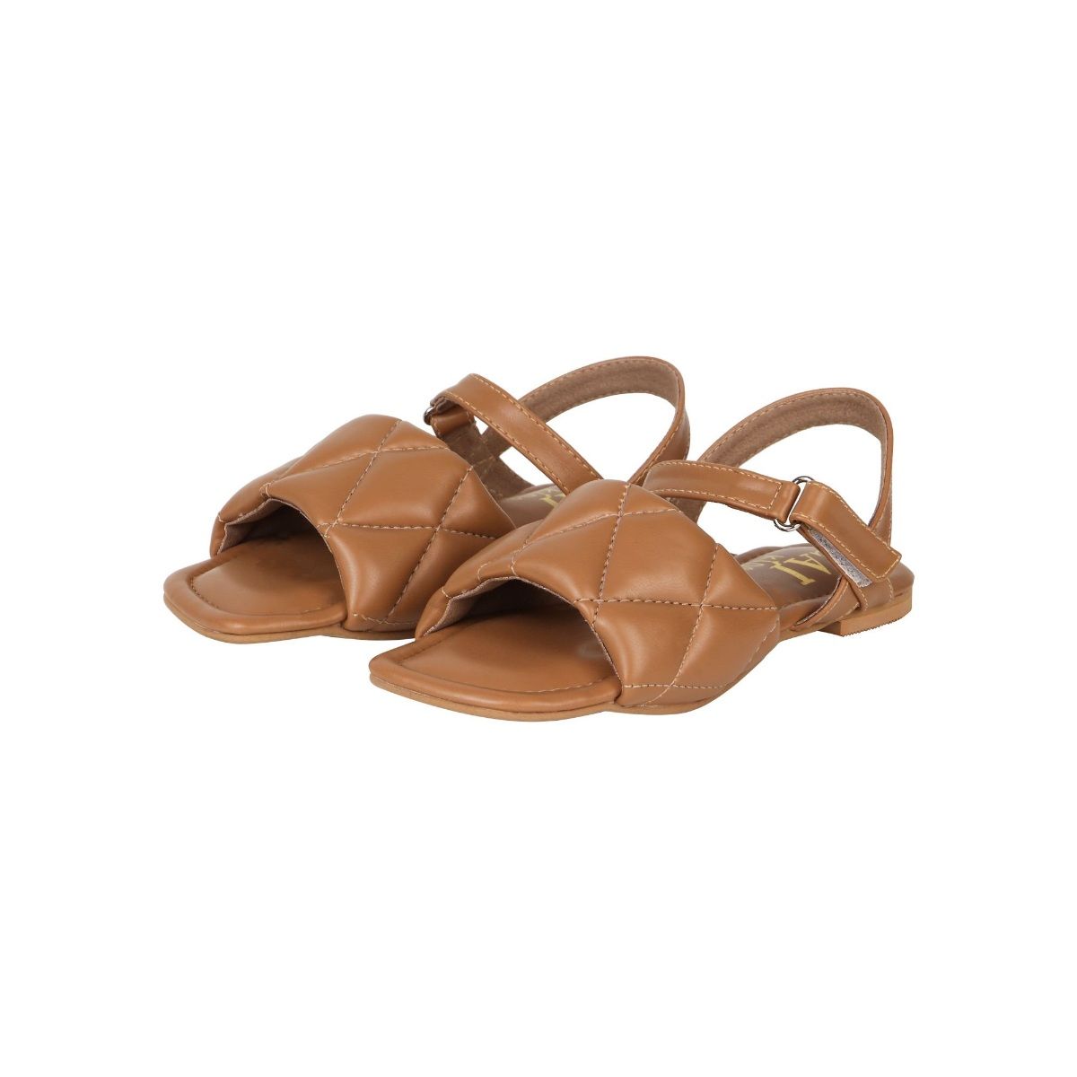 THE CAI STORE Tan Mini Tan Quilted Sandals EURO 30 Buy THE CAI