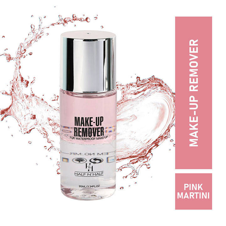 Half N Half Make Up Remover For Waterproof Make Up Pink Martini