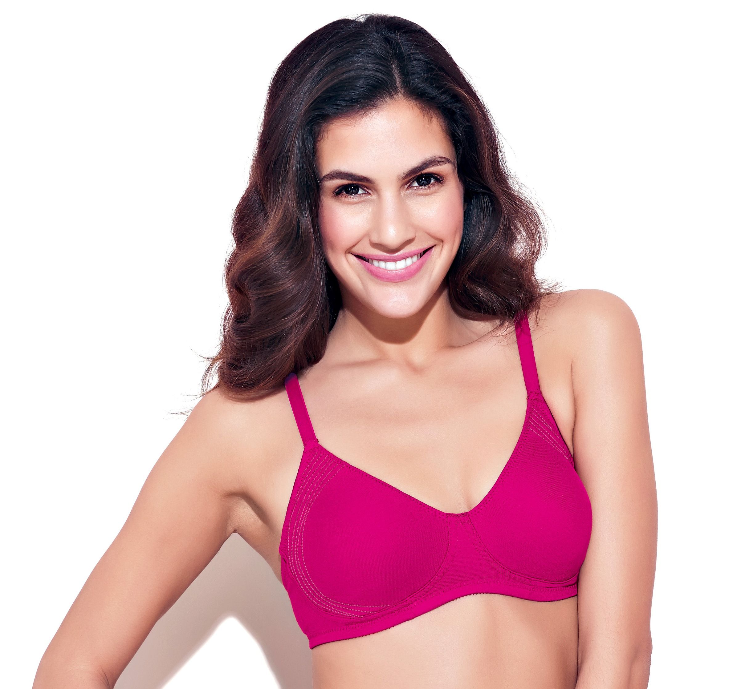 Buy Enamor A042 Side Support Shaper Classic Bra - Supima Cotton Non-Padded  Wirefree - Bearberry - A042 Online