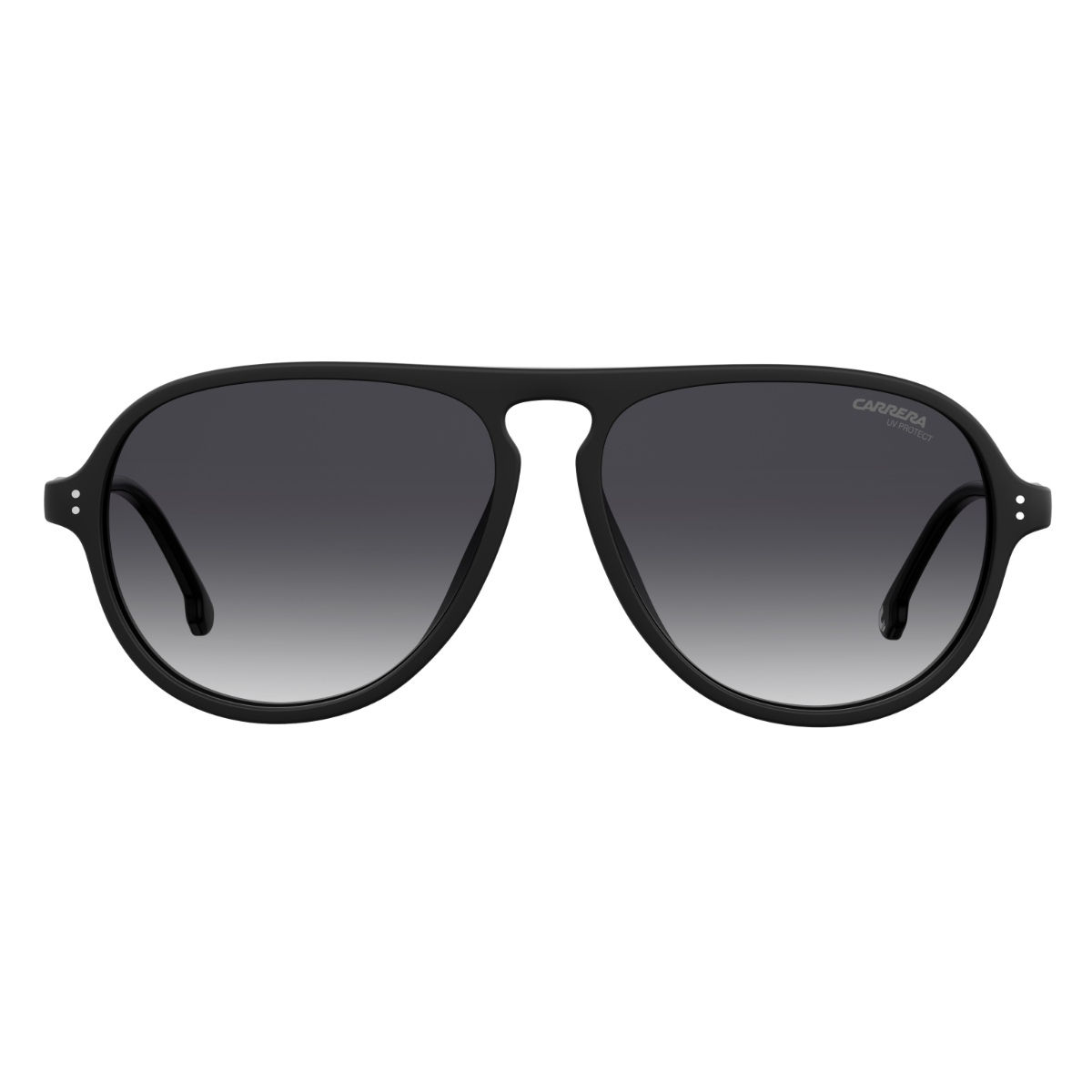 Carrera Sunglasses Dark Grey Shaded Lens Pilot Sunglass Matte Black