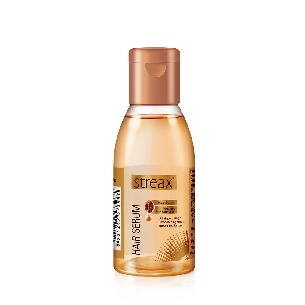 Buy Streax Hair Serum for Women  Men 100ml Pack of 3  Vitalized with  Walnut Oil  Gives Instant Shine for 24 Hour  Smoothness  For Dry Dull   Frizzy