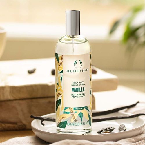 The Body Shop Vanilla Body Mist, Sweet Refreshing Fragrance, 96% Natural  Ingredients