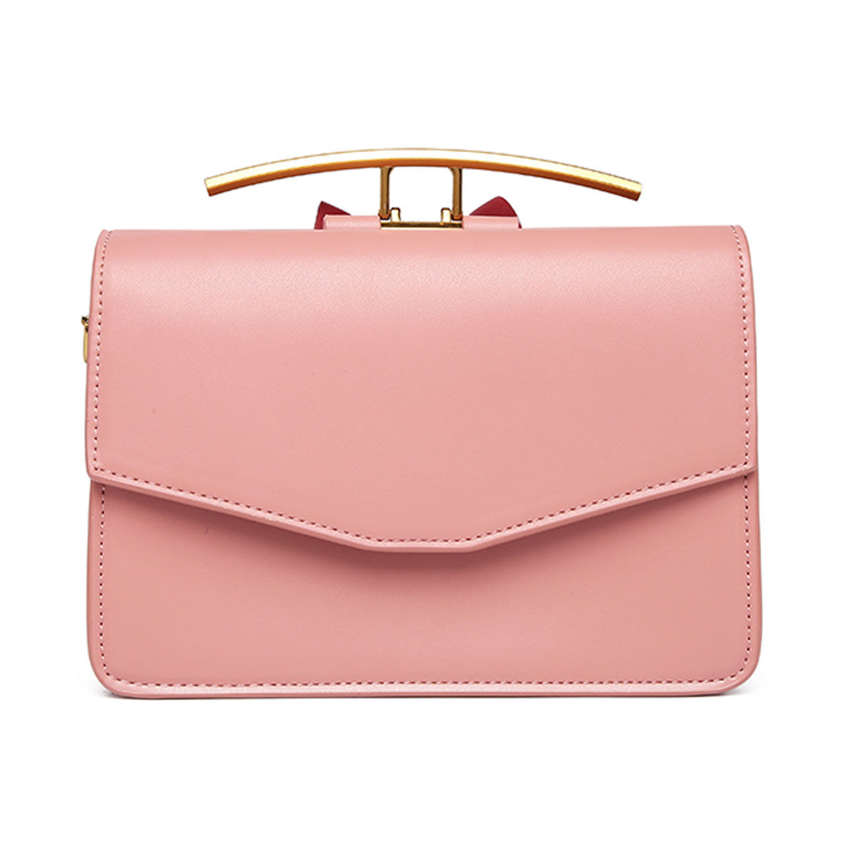 Buy Diana Korr Alison Gold Clasp Dk Sling Bag Pink Online