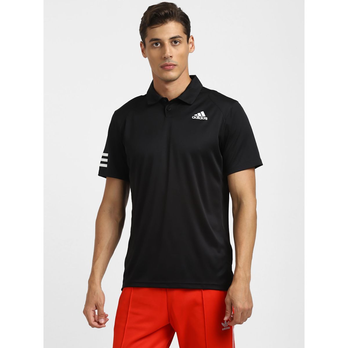 Buy adidas Club 3str Polo Black Tennis Polo Shirts Online