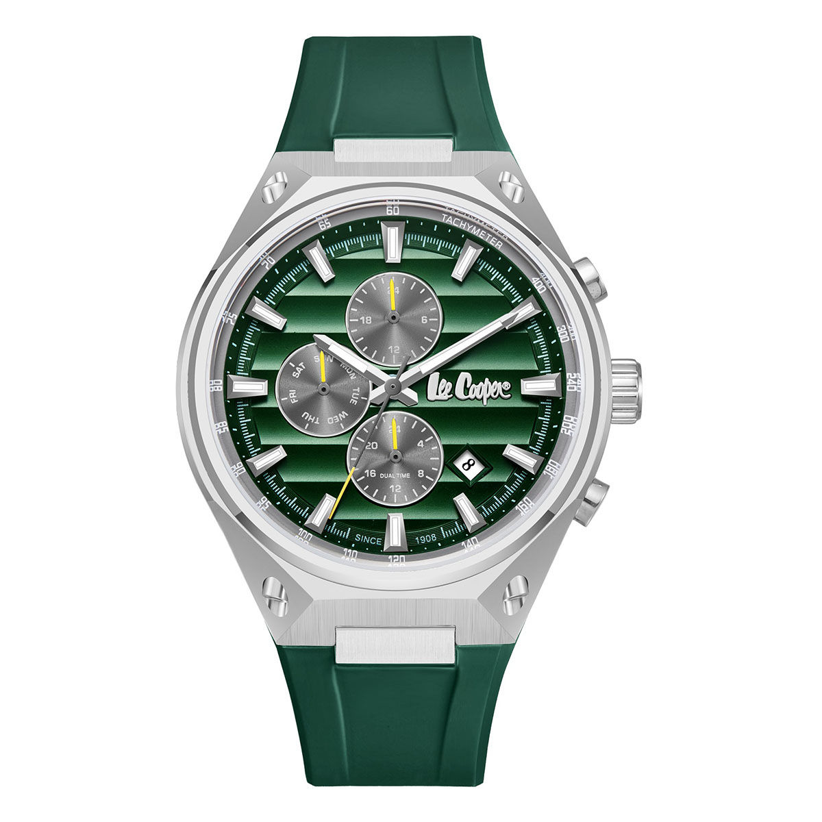 Buy Lee Cooper Multifunction Green Round Dial Mens Watch - LC08063