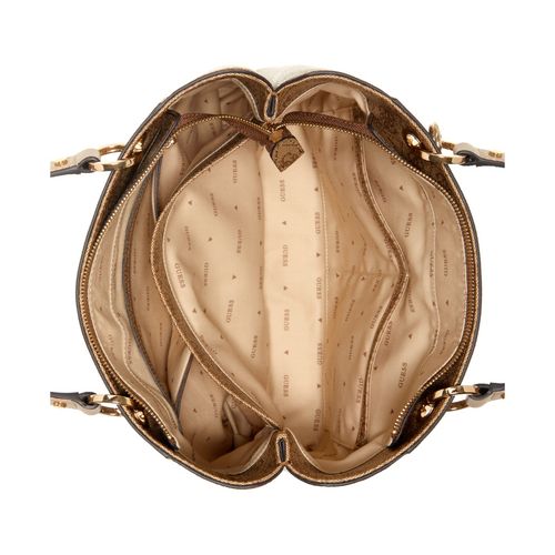 small brown guess purse