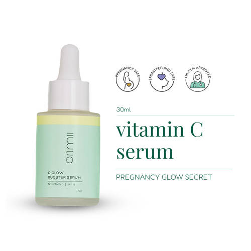 Orimii 3% Vitamin C Face Serum with SPF 15 for Glowing Skin - Non Comedogenic, Pregnancy Safe