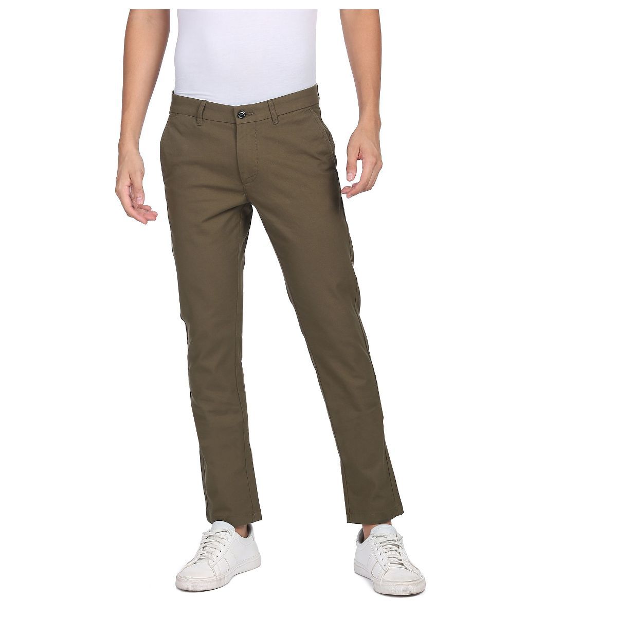 Arrow Sports Men Olive Bronson Slim Fit Solid Casual Trousers Buy Arrow  Sports Men Olive Bronson Slim Fit Solid Casual Trousers Online at Best  Price in India  NykaaMan