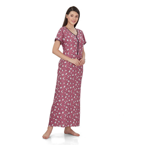 Evolove Women's Viscose Liva Long Maxi Night Gown Nighty Dress with Pocket,  Super Soft Comfortable at Rs 350/piece, Night Dress Set For Ladies in  Mumbai