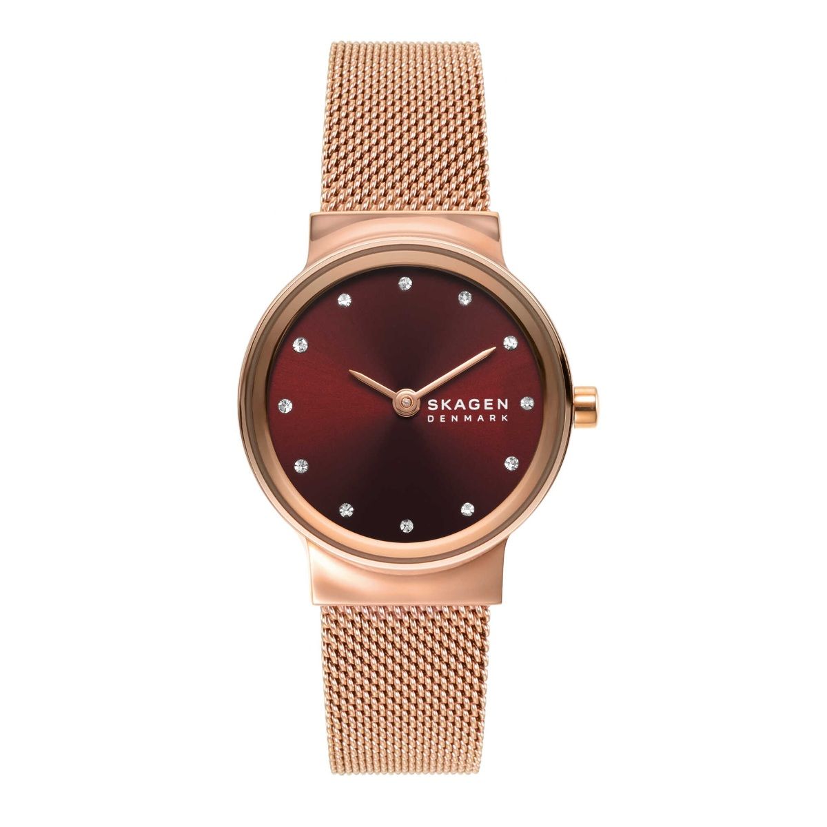 Skagen Freja Black Mesh Bracelet Watch, 26mm | Bloomingdale's