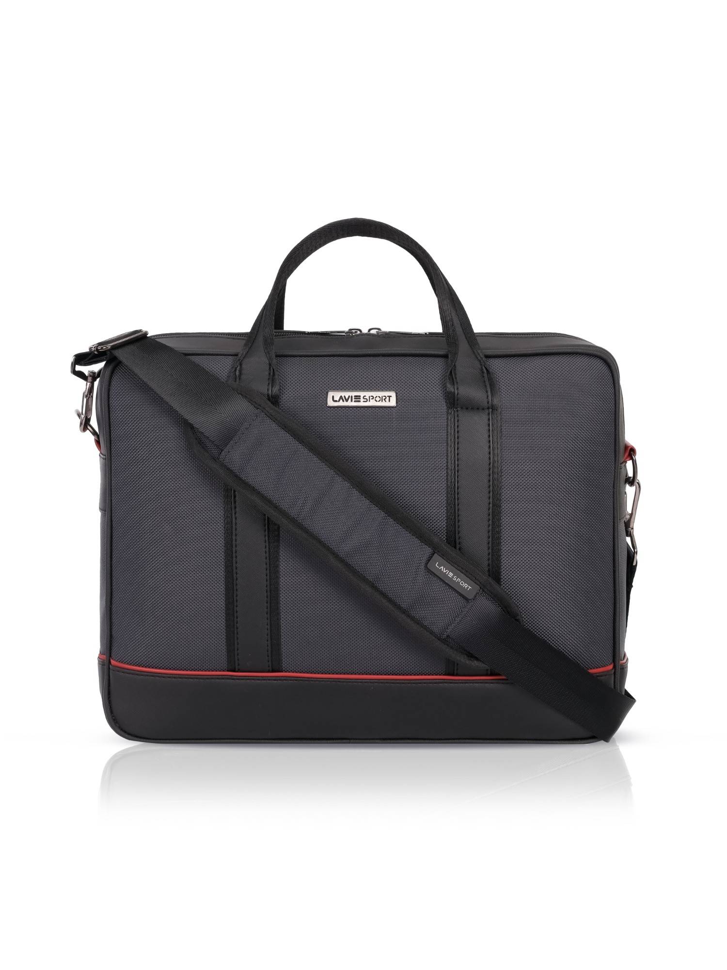 Lavie Sport Unisex Magnate 15 Inch Laptop Briefcase (Black) (M)