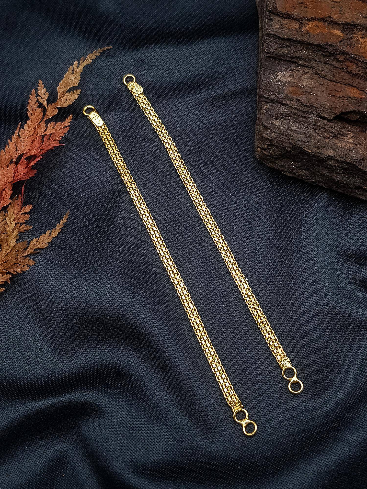 GRIIHAM Gold Plated Plain Single Line Maatil
