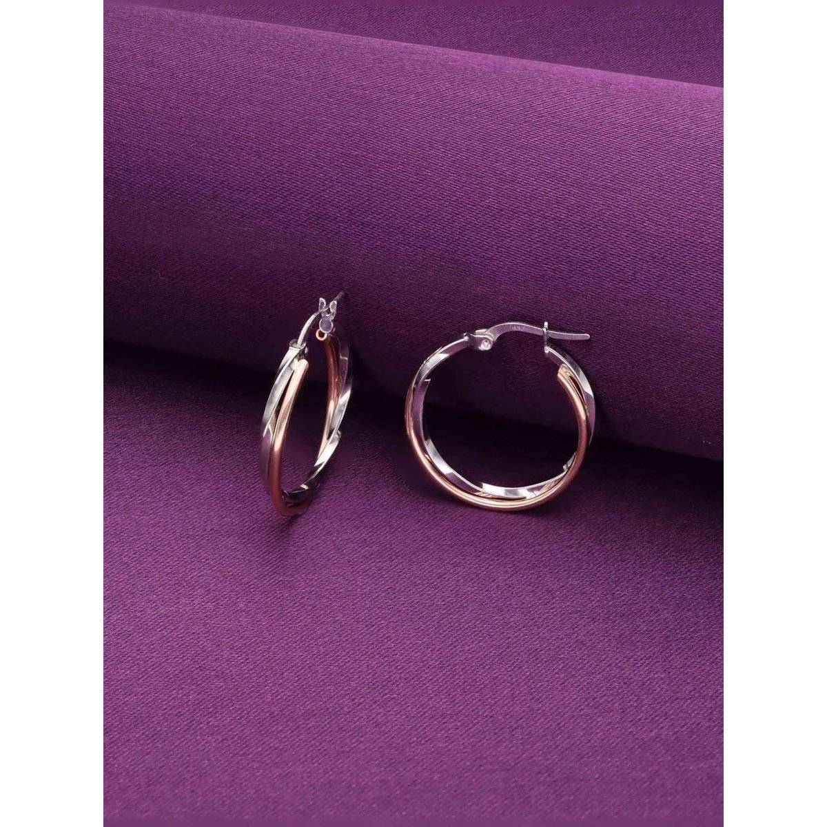 Kai Jewel Sterling Silver Chic Hoops