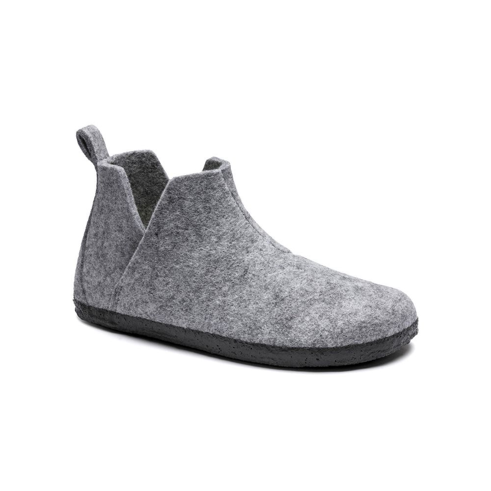 Gray discount shearling birkenstock