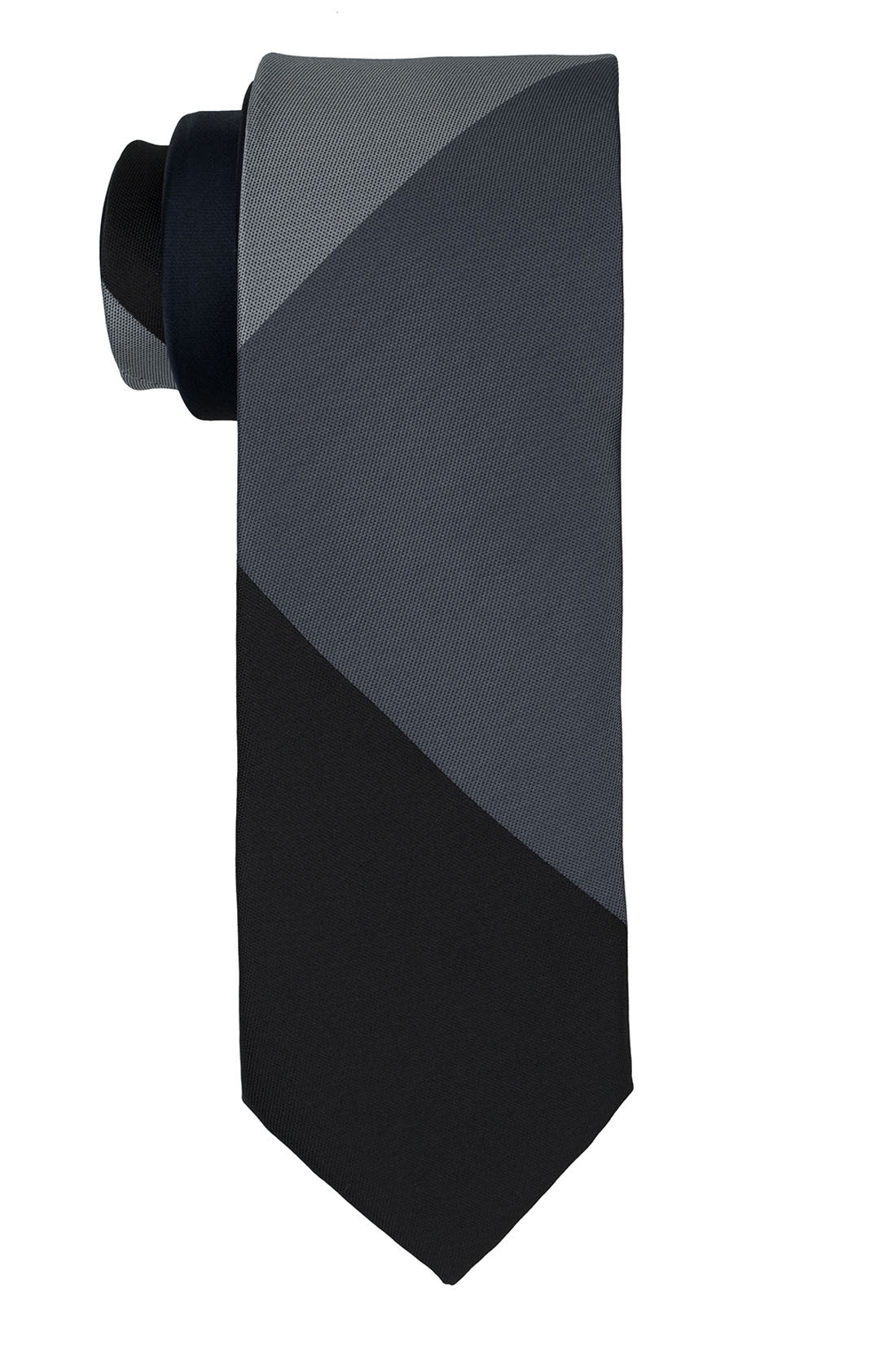The Tie Hub Perseus Checks Black And Grey Silk Necktie